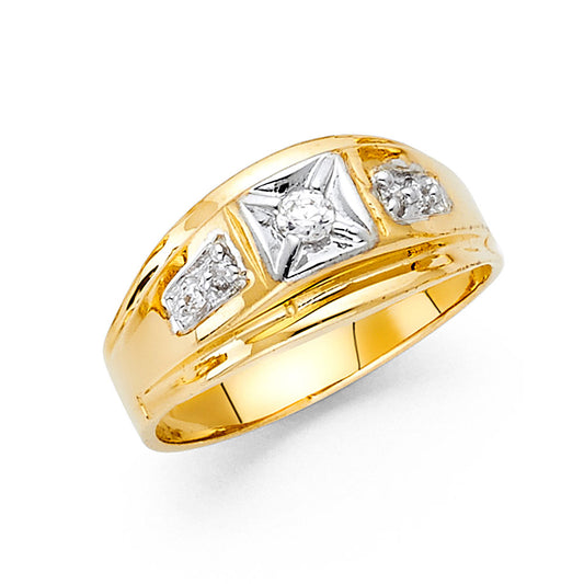 Men’s CZ Rings - 14K Gold - RG1603
