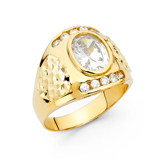 Men’s CZ Rings - 14K Gold - RG1605