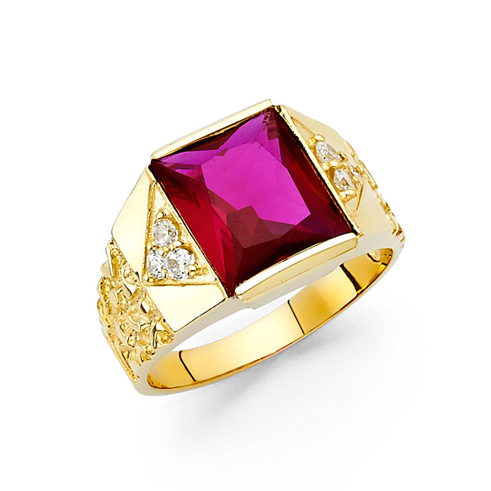 Men’s CZ Rings - 14K Gold - RG1625