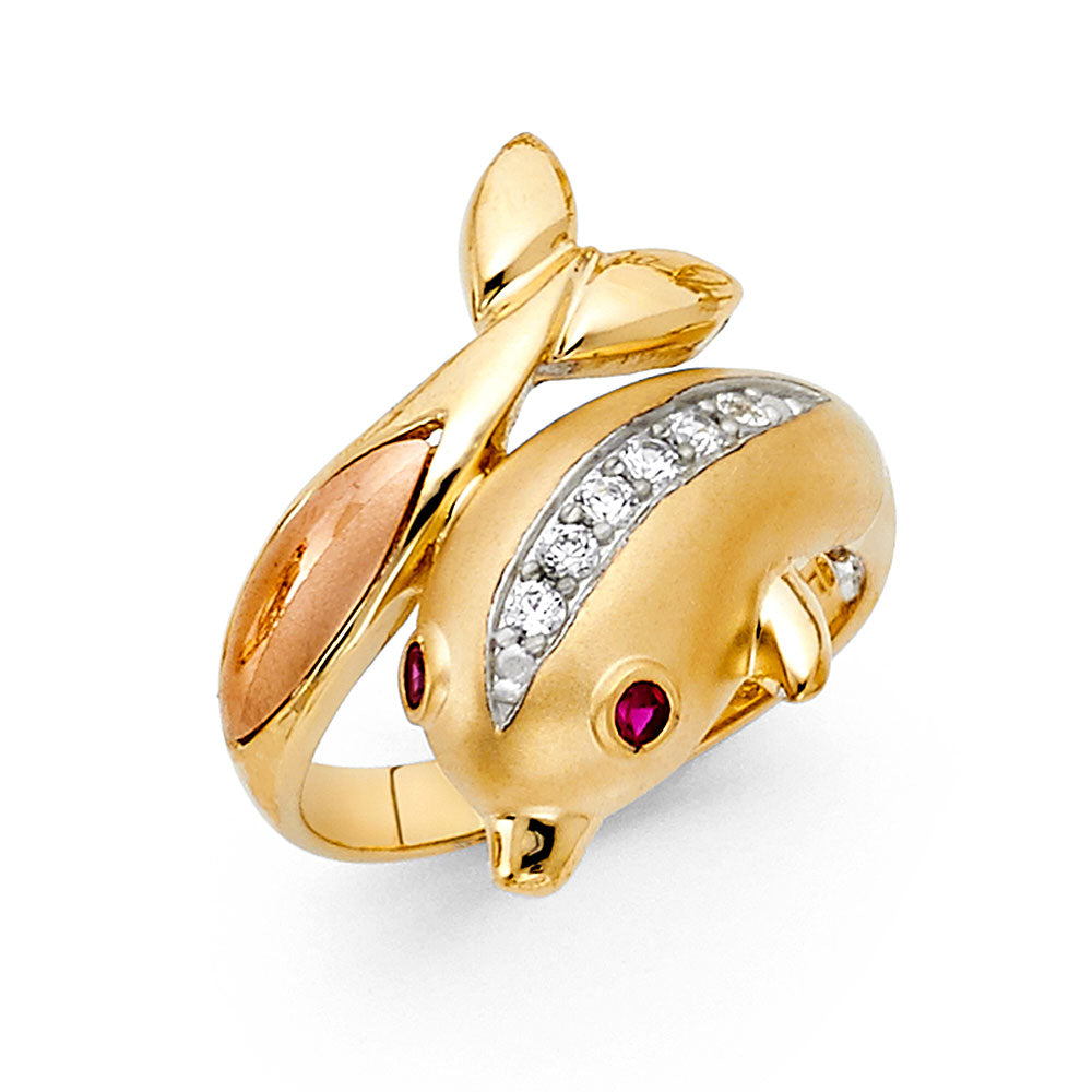 Fancy 3Color Rings - 14K Gold - RG1710