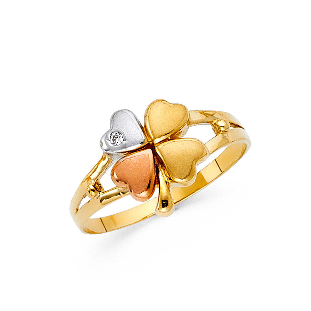 Fancy 3Color Rings - 14K Gold - RG1724