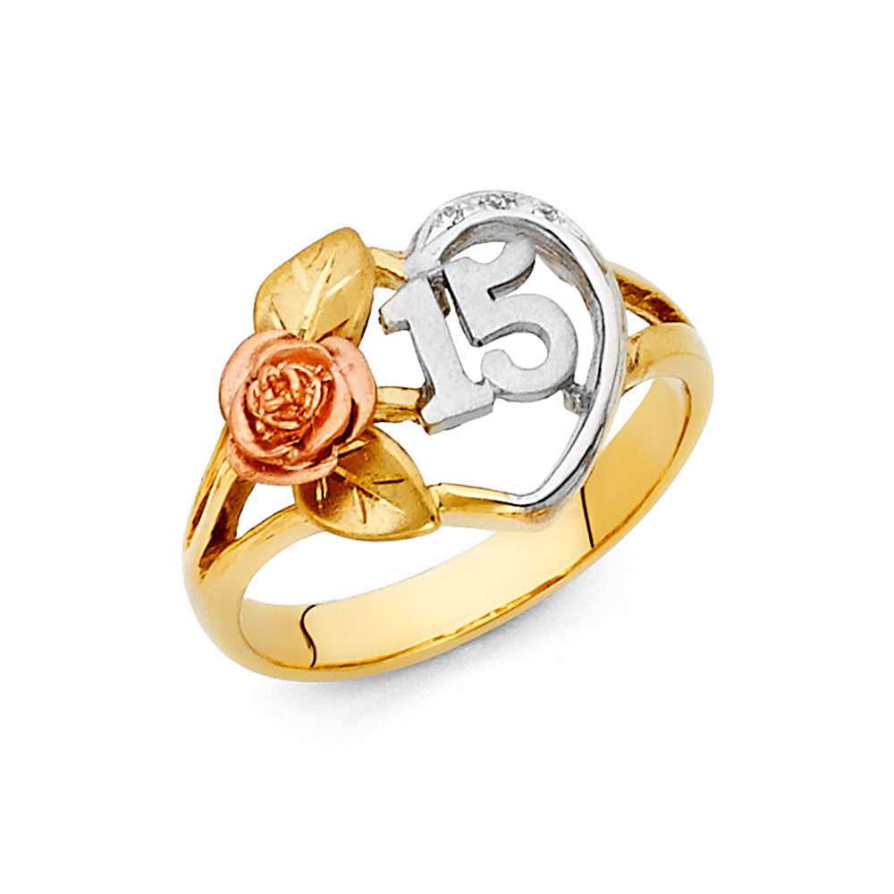 15 Años Rings - 14K Gold - RG1872