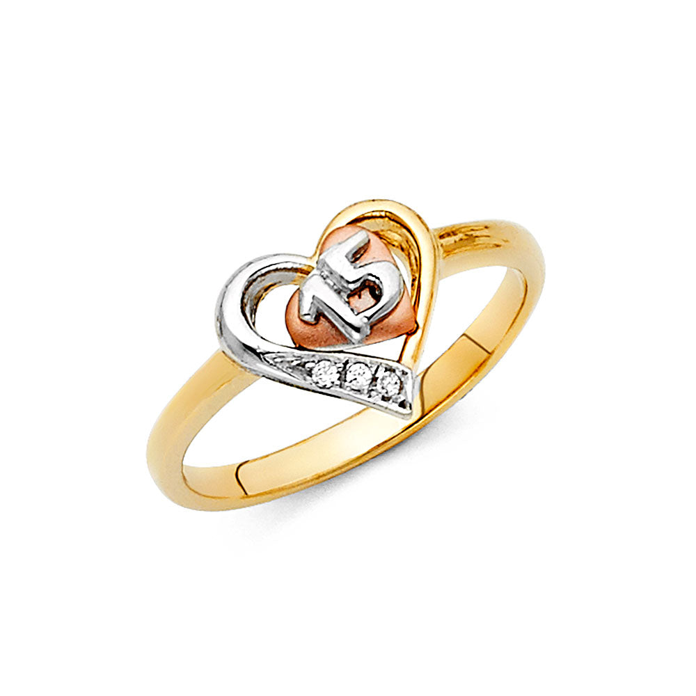 15 Años Rings - 14K Gold - RG1882
