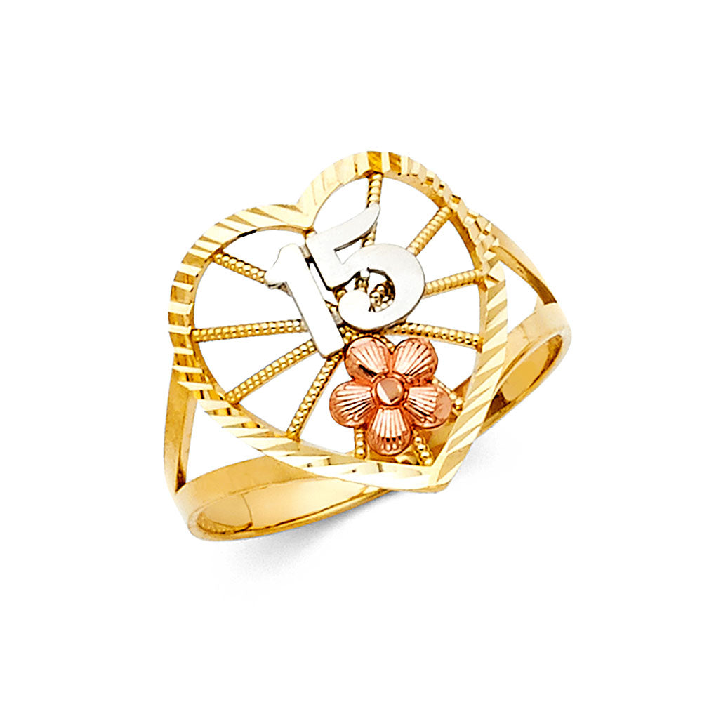 15 Años Rings - 14K Gold - RG1925