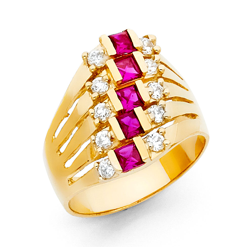 CZ Rings & Mother Rings - 14K Gold - RG1952