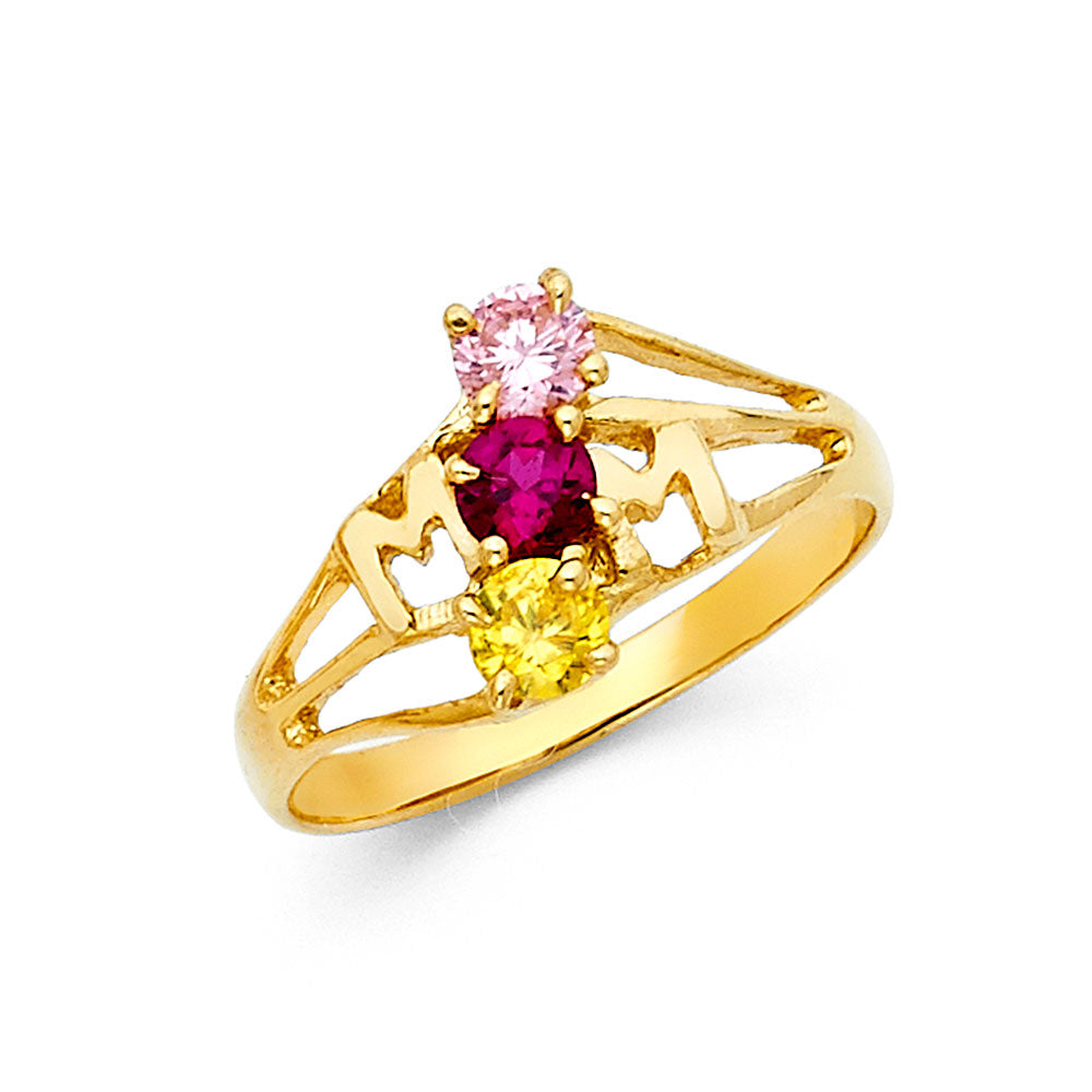 CZ Rings & Mother Rings - 14K Gold - RG1974