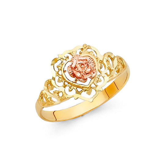 Assorted 3Color Rings - 14K Gold - RG2034