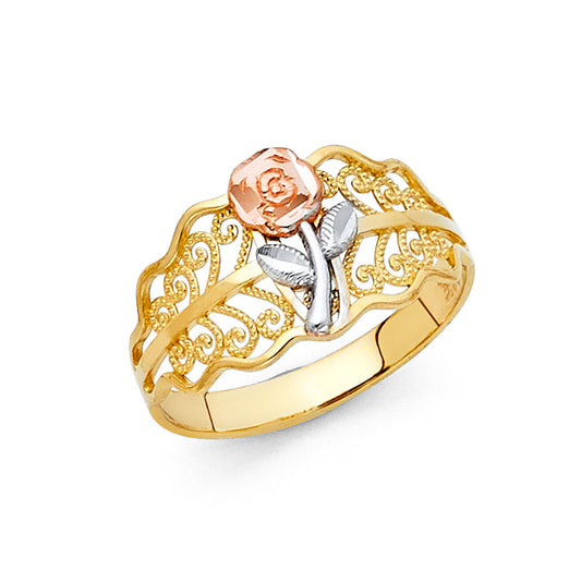 Assorted 3Color Rings - 14K Gold - RG2039