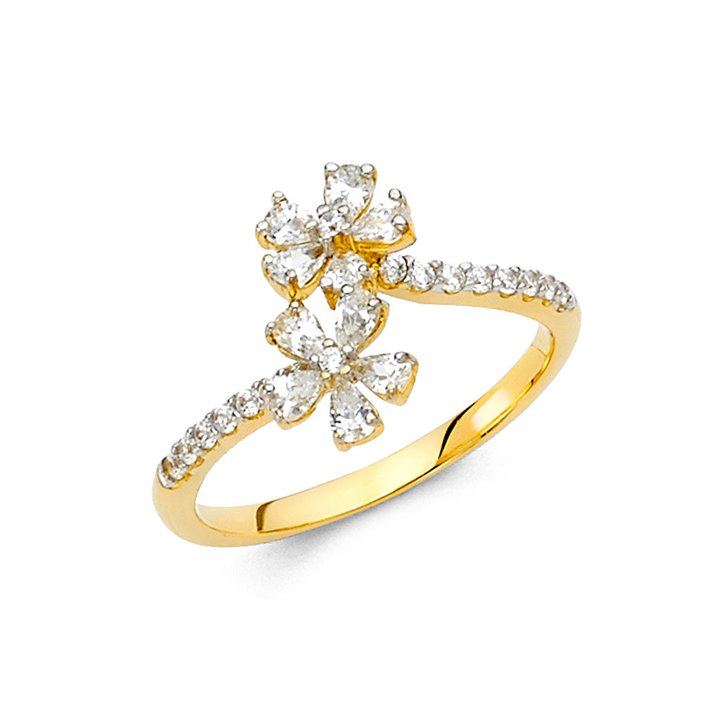 Fancy CZ Rings - 14K Gold - RG2136