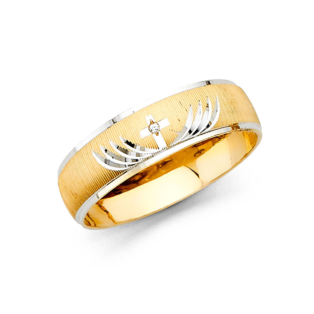CZ Wedding Trio Sets - 14K - RG2410