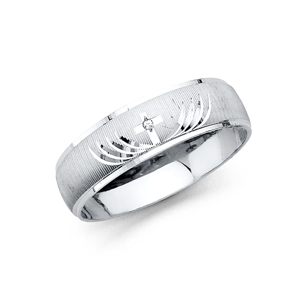 CZ Wedding Trio Sets - 14K - RG2428