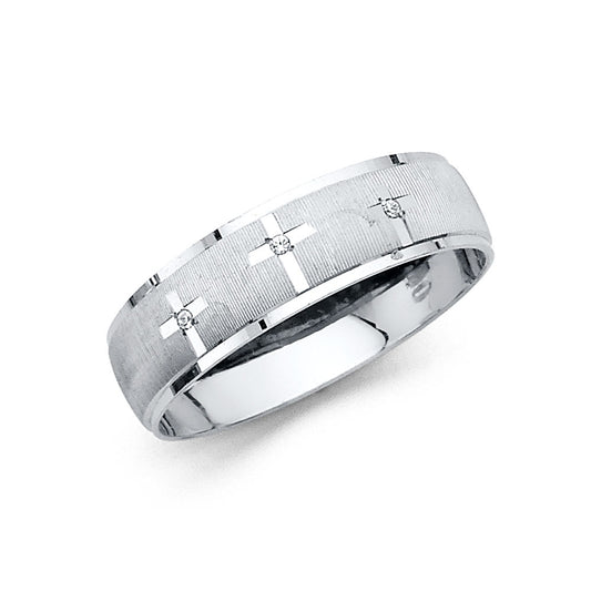 CZ Wedding Trio Sets - 14K - RG2431