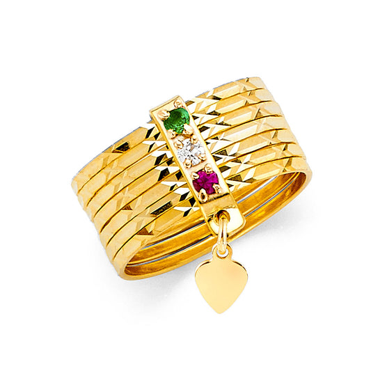 7 Days (Semanario) Rings - 14K Gold - RG2481