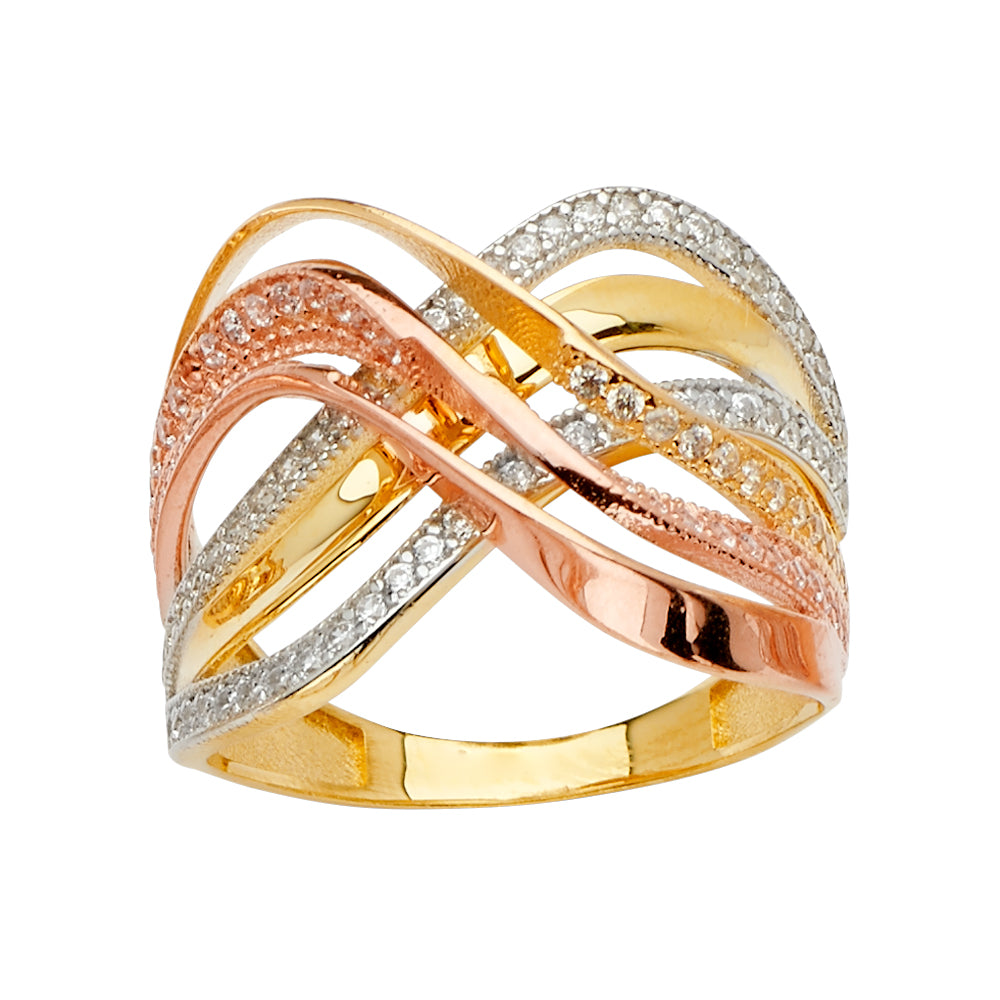 Fancy CZ Rings - 14K Gold - RG2644