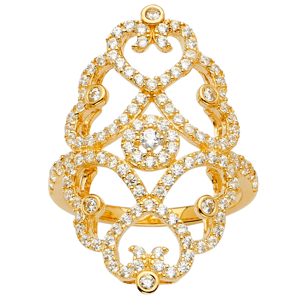 Fancy CZ Rings - 14K Gold - RG2656
