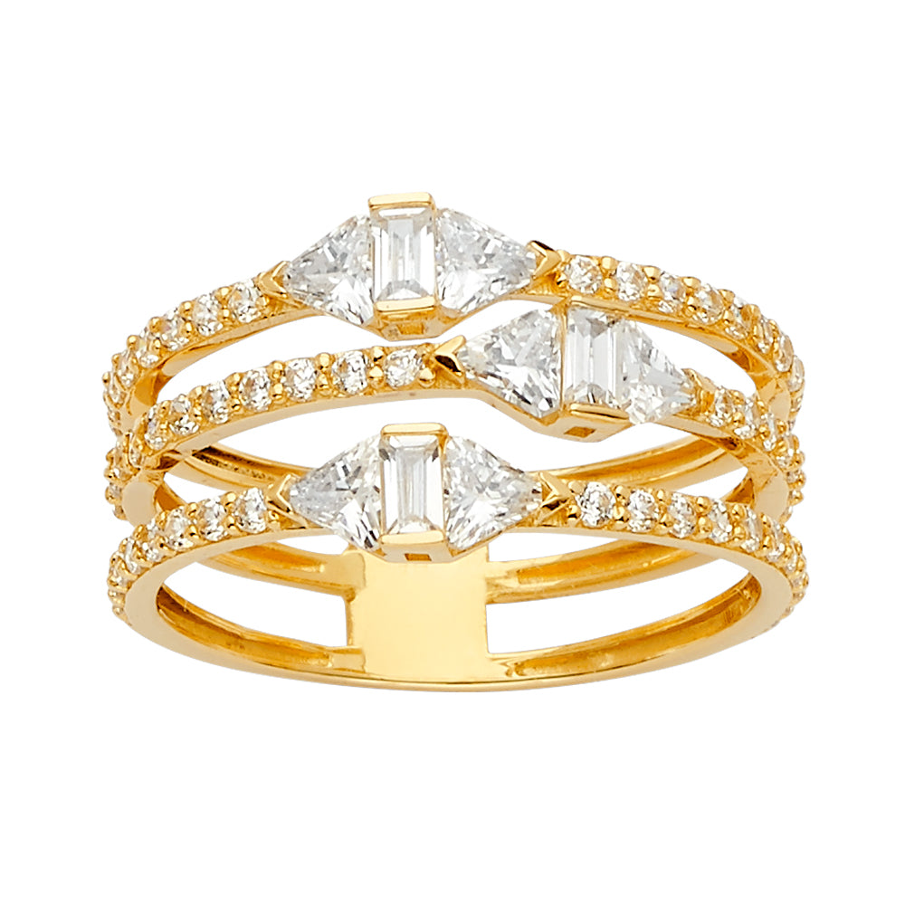 Fancy CZ Rings - 14K Gold - RG2659