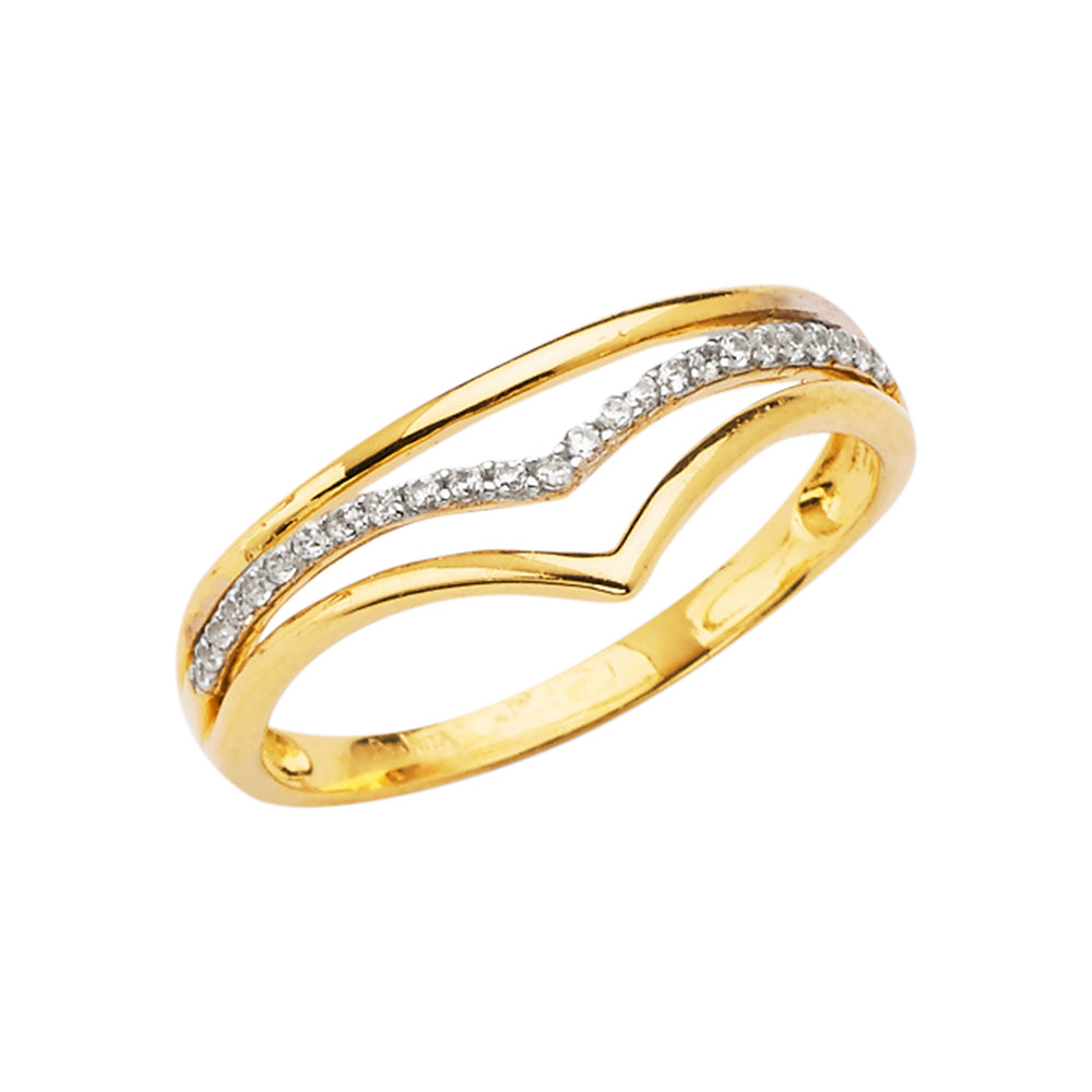 Fancy CZ Rings - 14K Gold - RG2668