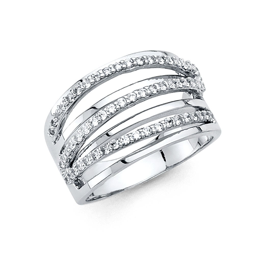 Fancy Rings & CZ Wedding Bands - 14K Gold - RG277