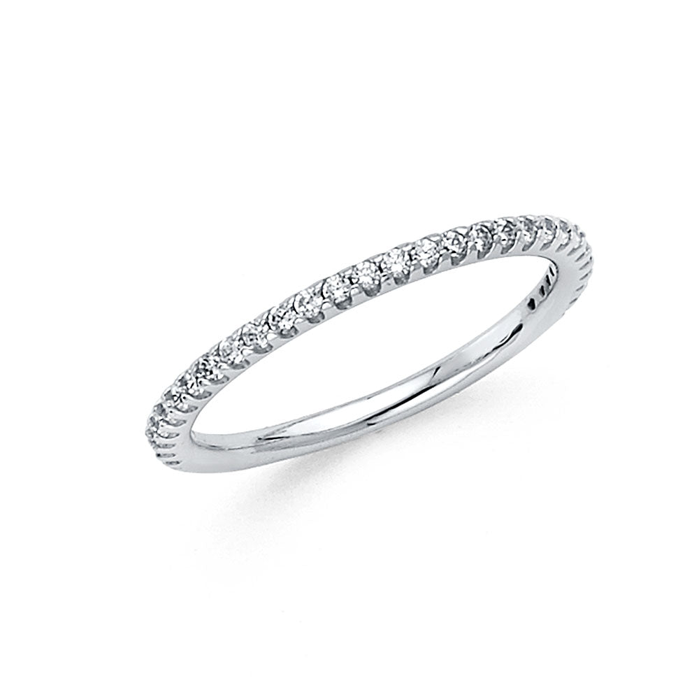 CZ Wedding Bands - 14K Gold - RG287