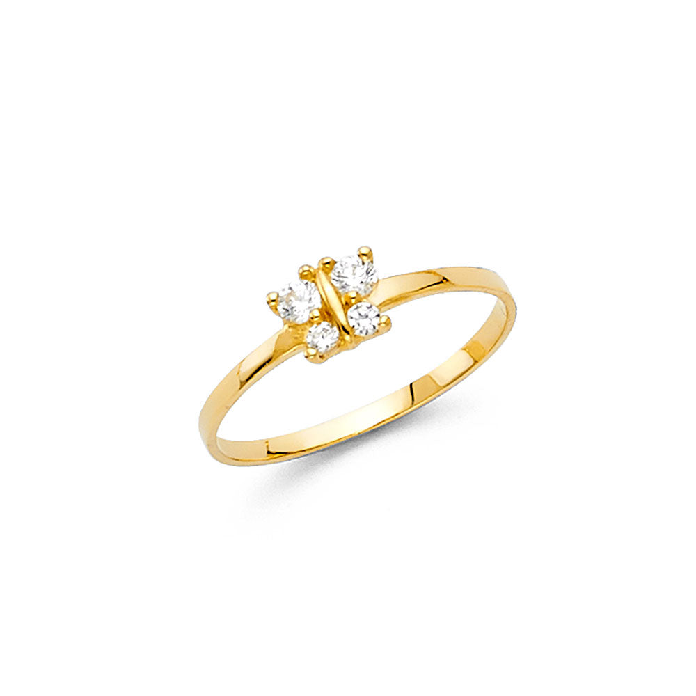 Baby CZ Rings - 14K Gold - RG544