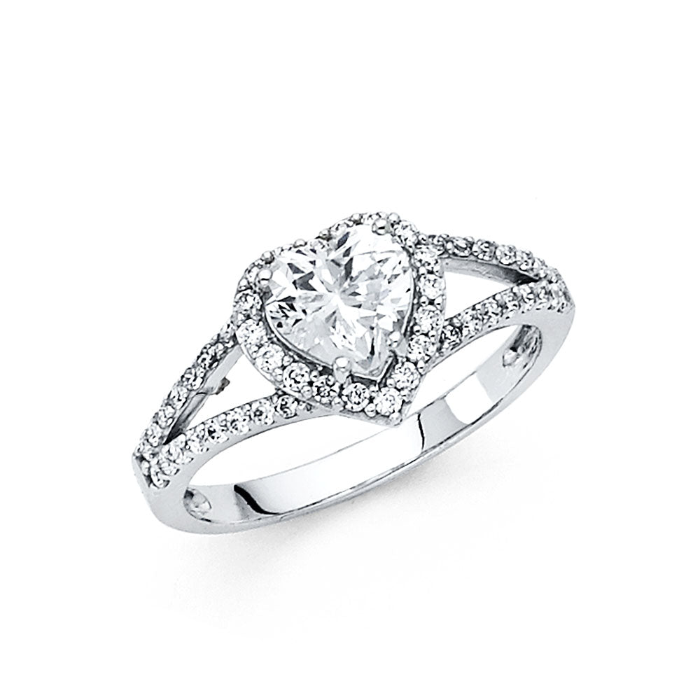 CZ Engagement Rings - 14K Gold - RG56