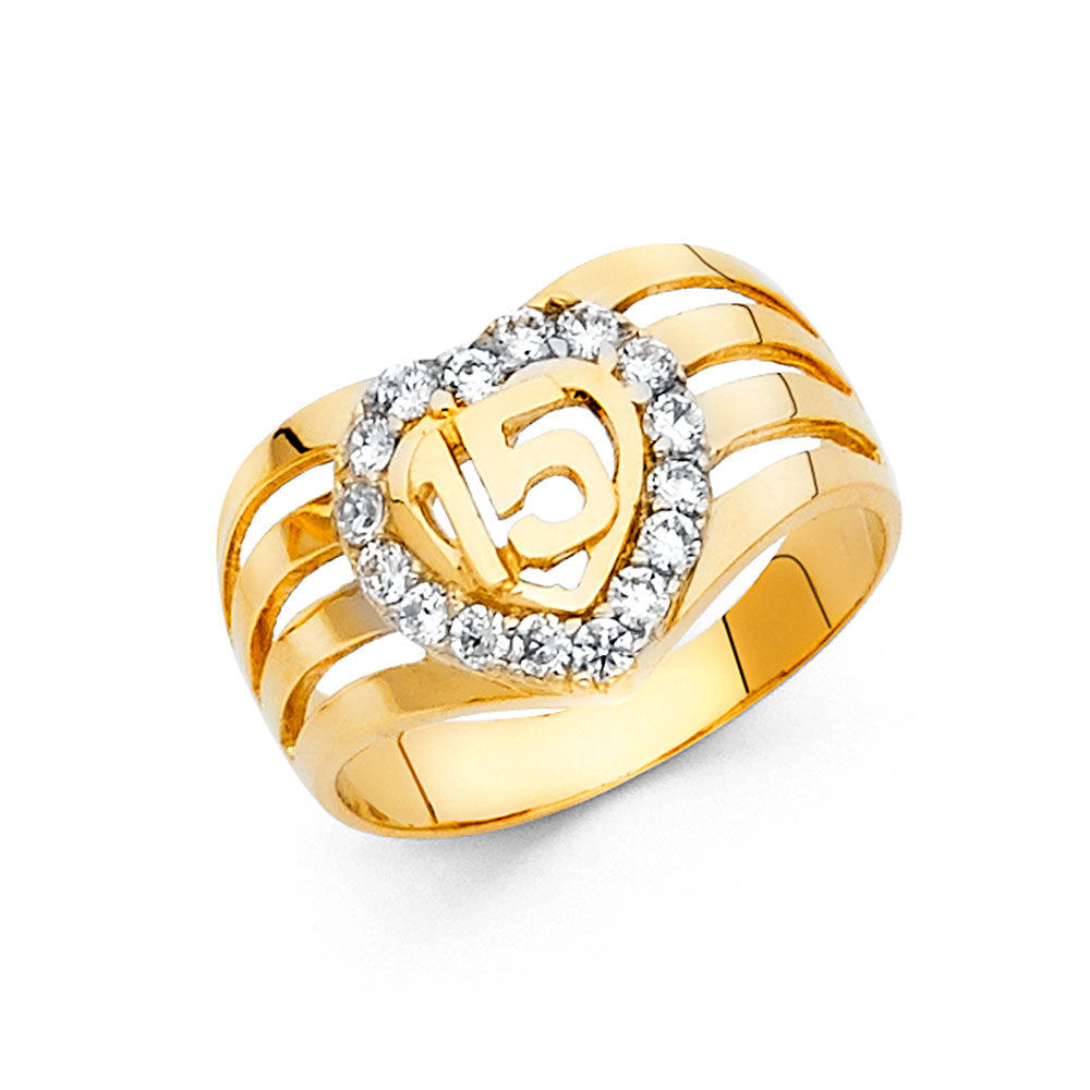 15 Años Rings - 14K Gold - RG669