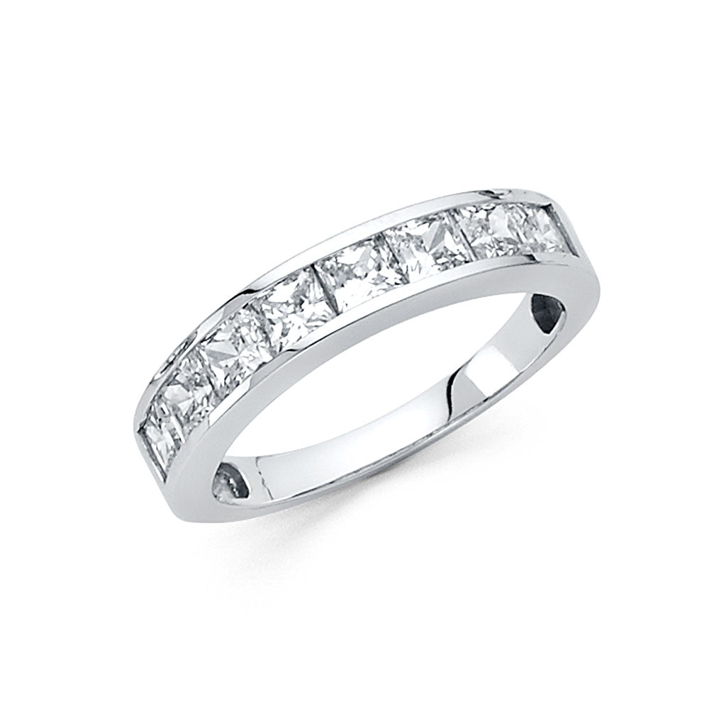 CZ Wedding Bands - 14K Gold - RG70W