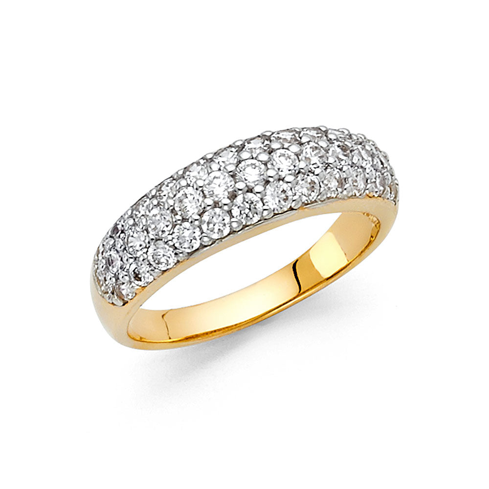 CZ Wedding Bands - 14K Gold - RG80