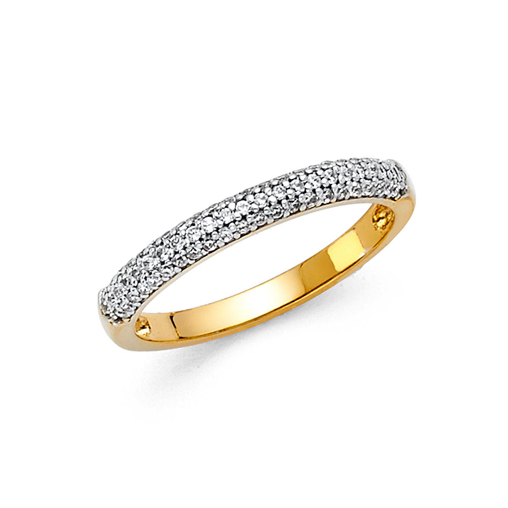 CZ Wedding Bands - 14K Gold - RG83