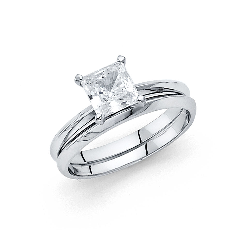 CZ Engagement Rings - 14K Gold - RG870