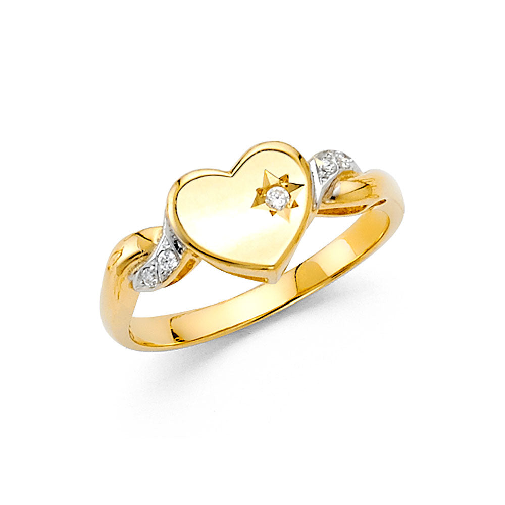 Fancy CZ Rings - 14K Gold - RG881