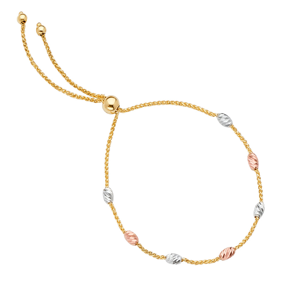 Friendship Bracelets (5.5” ~ 7.5” Adjustable) - 14K GOLD - AB656