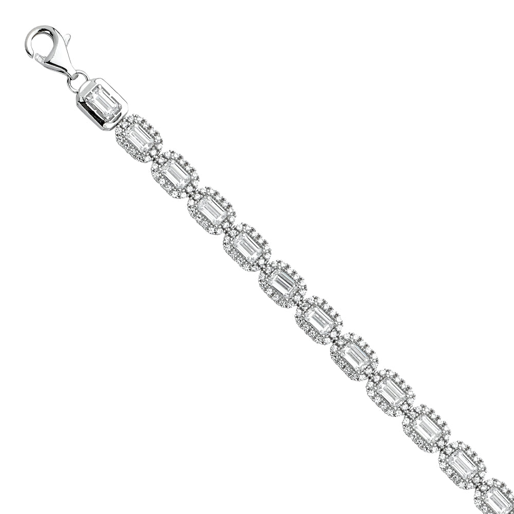 CZ Tennis Bracelets - 14K GOLD - AB657