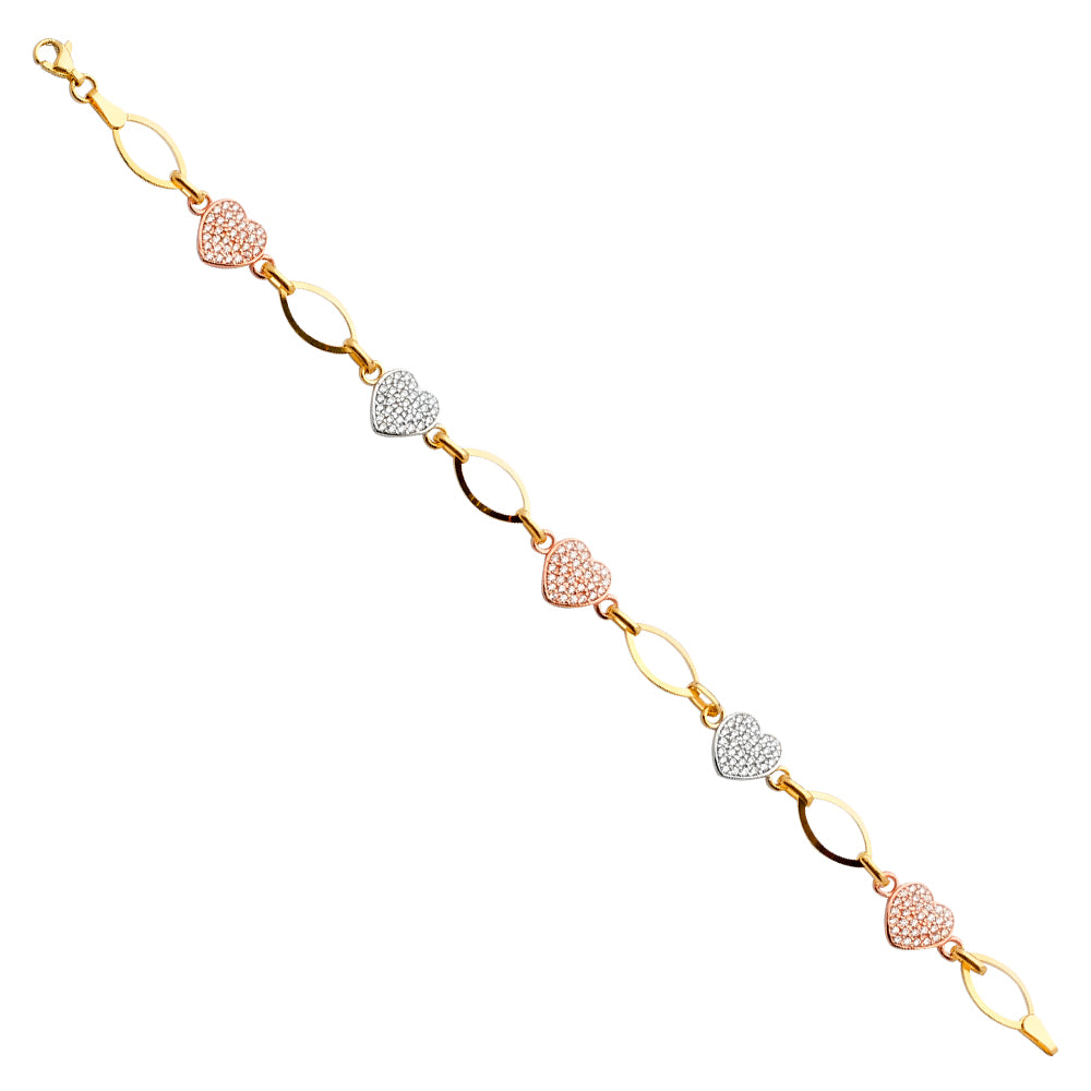 Fancy Bracelets - 14K GOLD - AB664