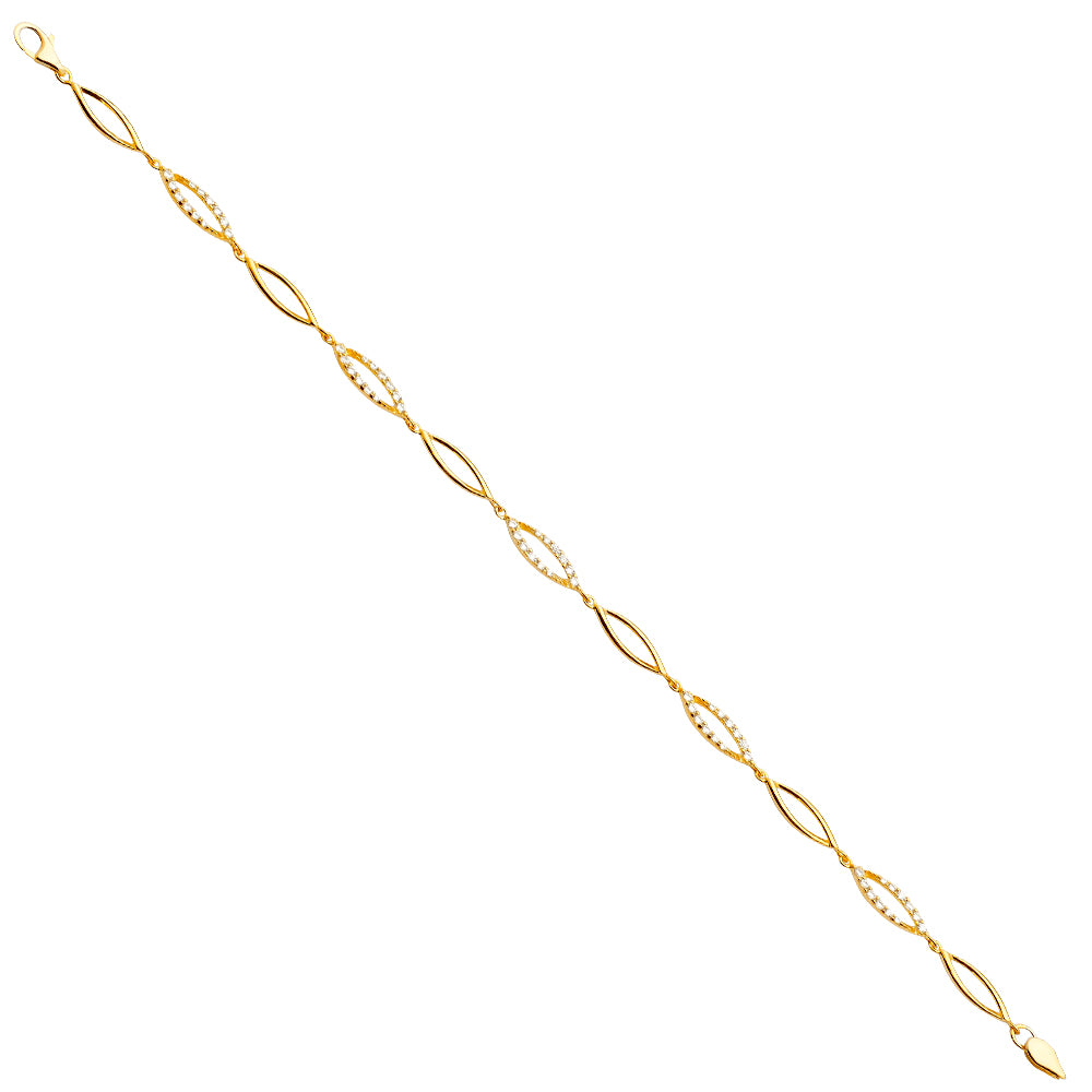 Fancy Bracelets - 14K GOLD - AB669