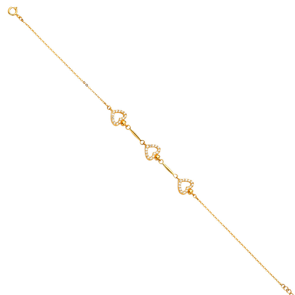Light Fancy Bracelets - 14K GOLD - AB673