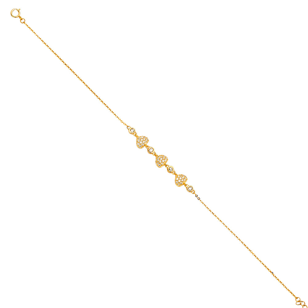 Light Fancy Bracelets - 14K GOLD - AB674
