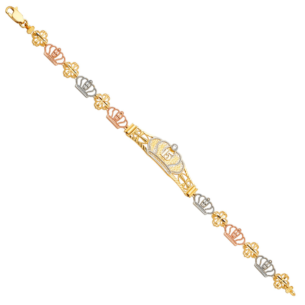 15 Años & Charm Bracelets - 14K GOLD - AB707