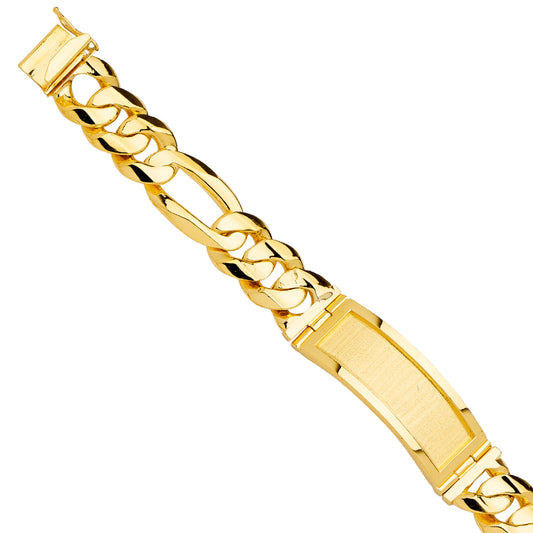 Men’s ID Bracelets - 14K GOLD - AB738