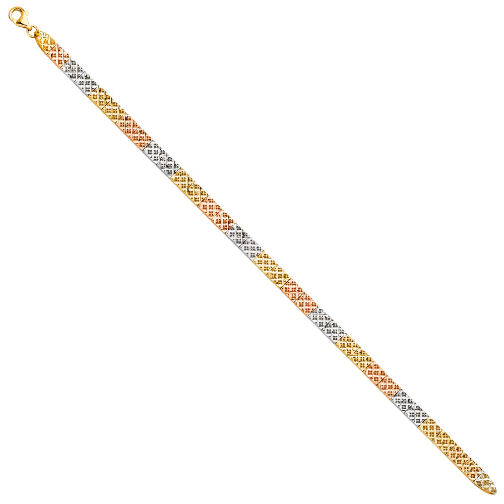 Stampato & Charm Bracelets - 14K GOLD - AB750