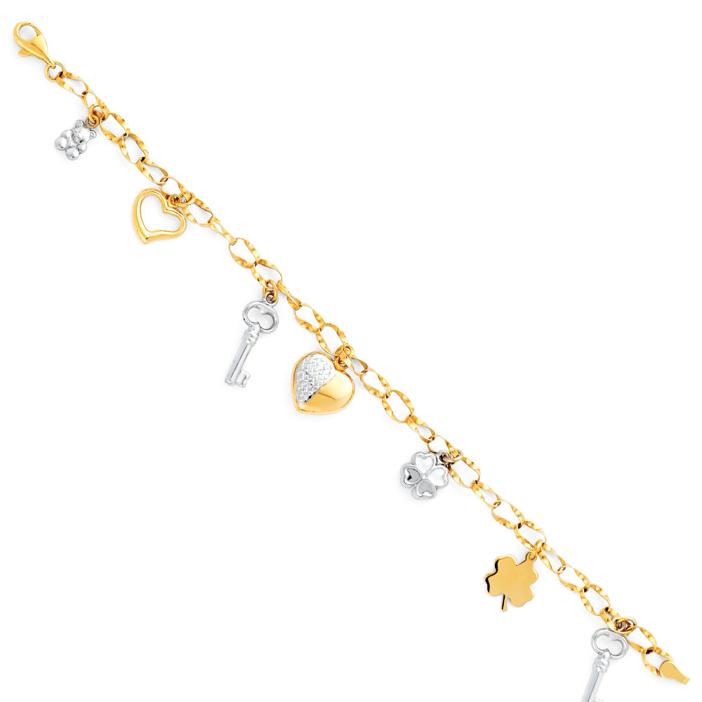 15 Años & Charm Bracelets - 14K GOLD - AB23