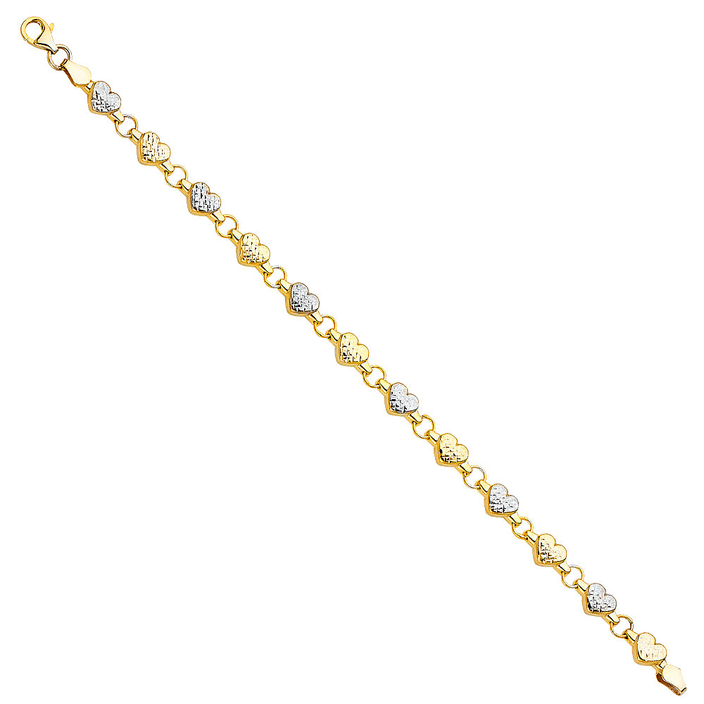 Stampato & Charm Bracelets - 14K GOLD - AB265