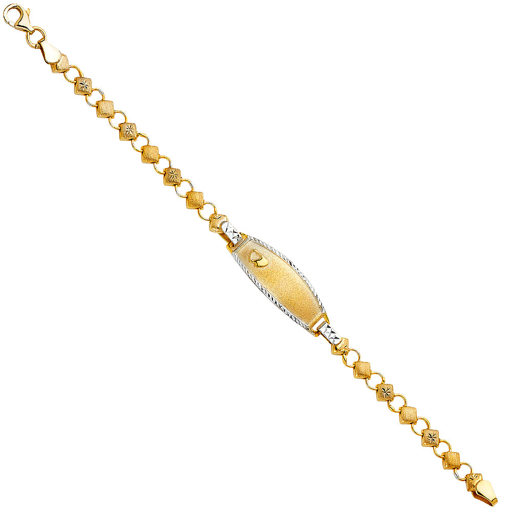 Stampato ID Bracelets - 14K GOLD - AB271