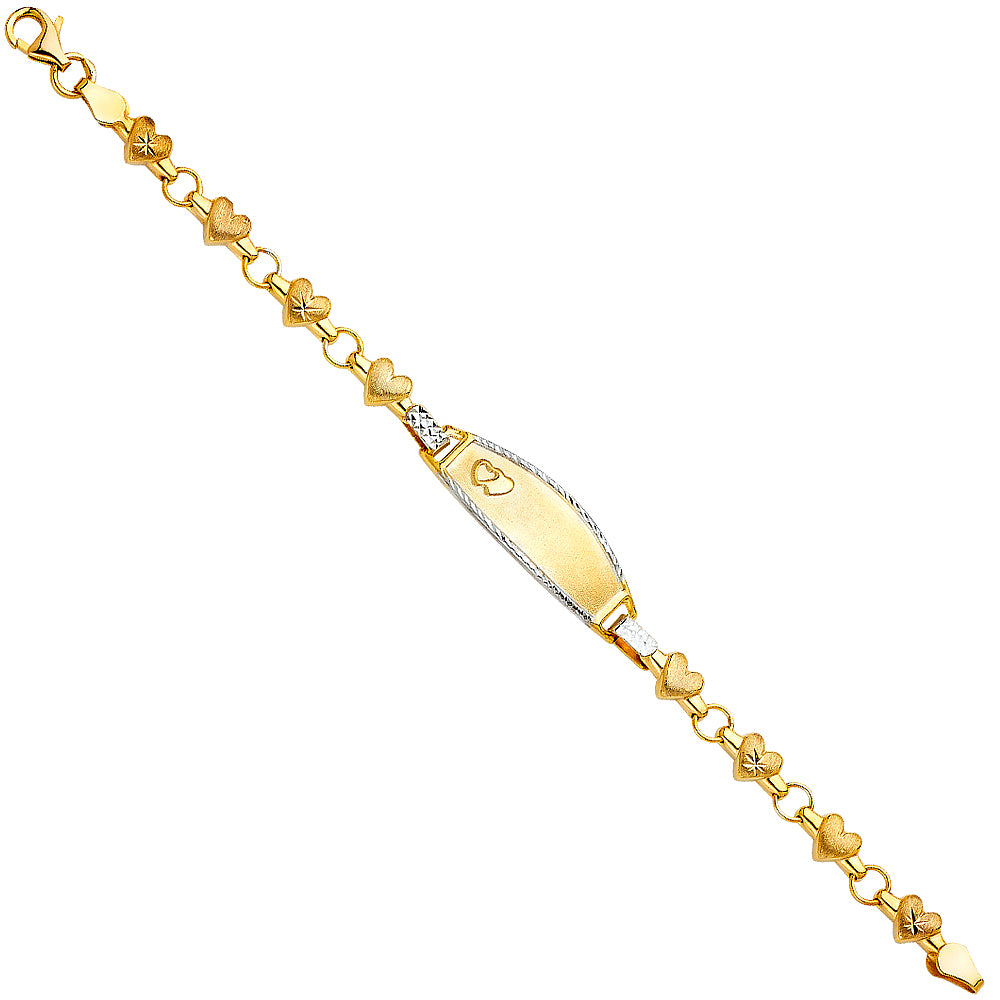 Stampato ID Bracelets - 14K GOLD - AB272