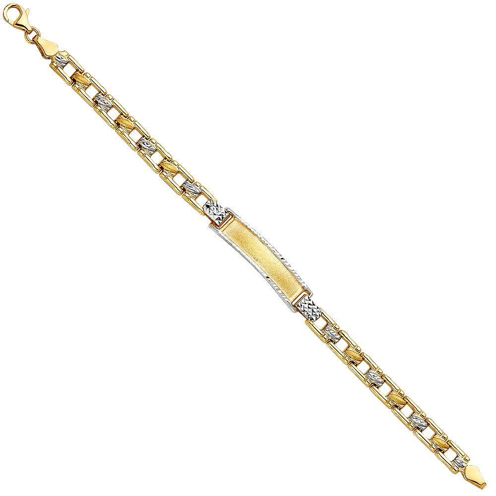 Stampato ID Bracelets - 14K GOLD - AB273