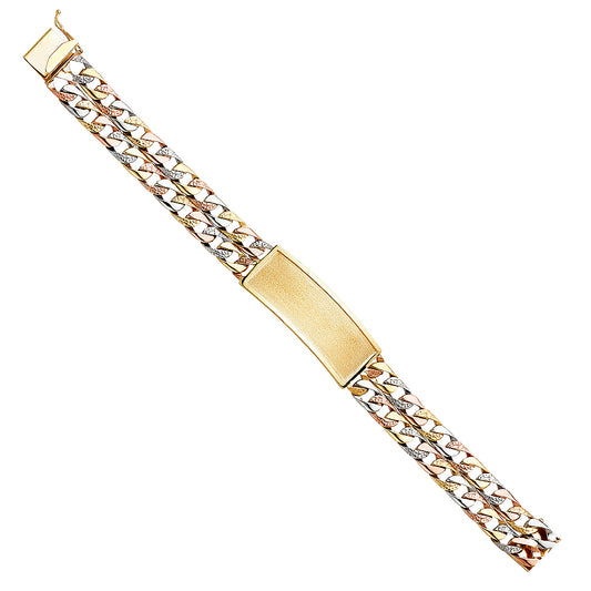 Men’s ID Bracelets - 14K GOLD - AB354