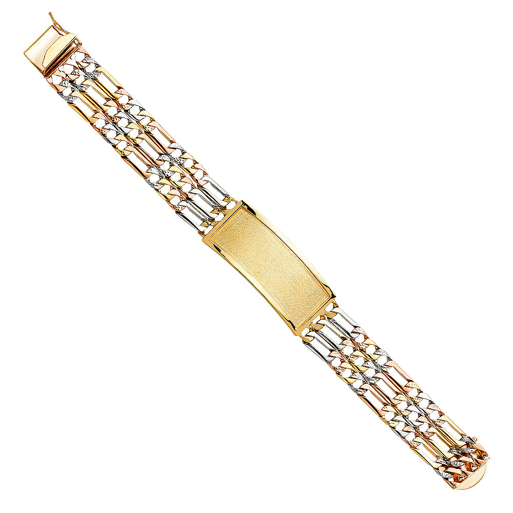Men’s ID Bracelets - 14K GOLD - AB355