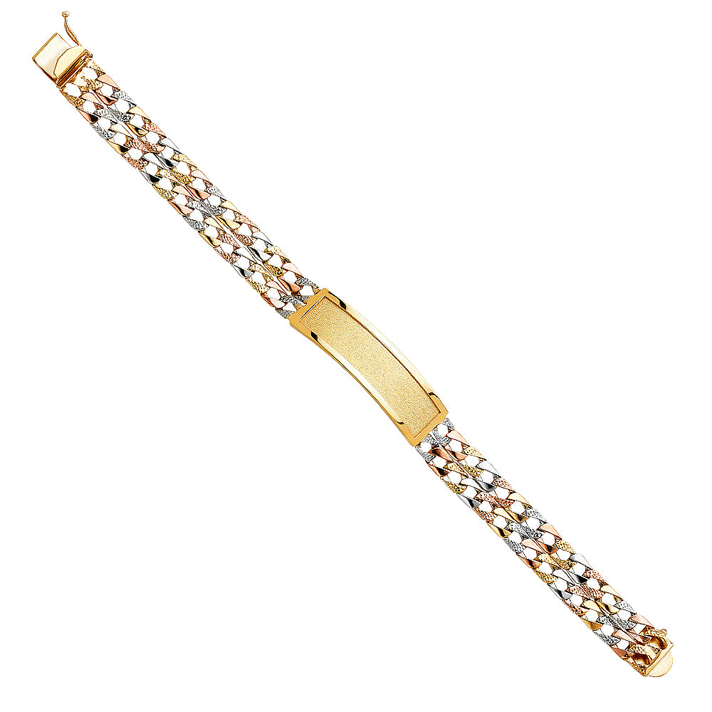 Men’s ID Bracelets - 14K GOLD - AB357