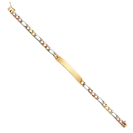 Men’s ID Bracelets - 14K GOLD - AB358