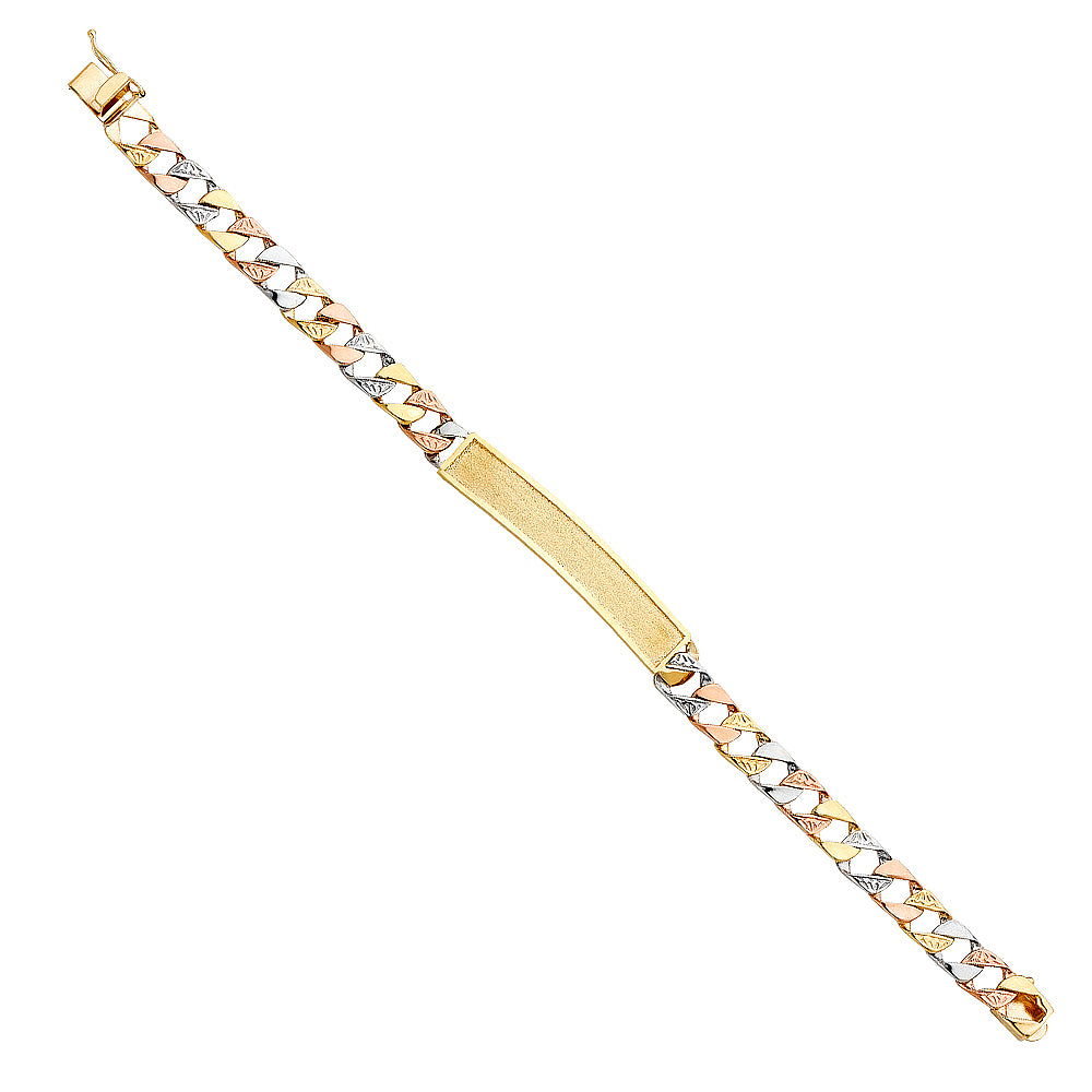 Men’s ID Bracelets - 14K GOLD - AB367